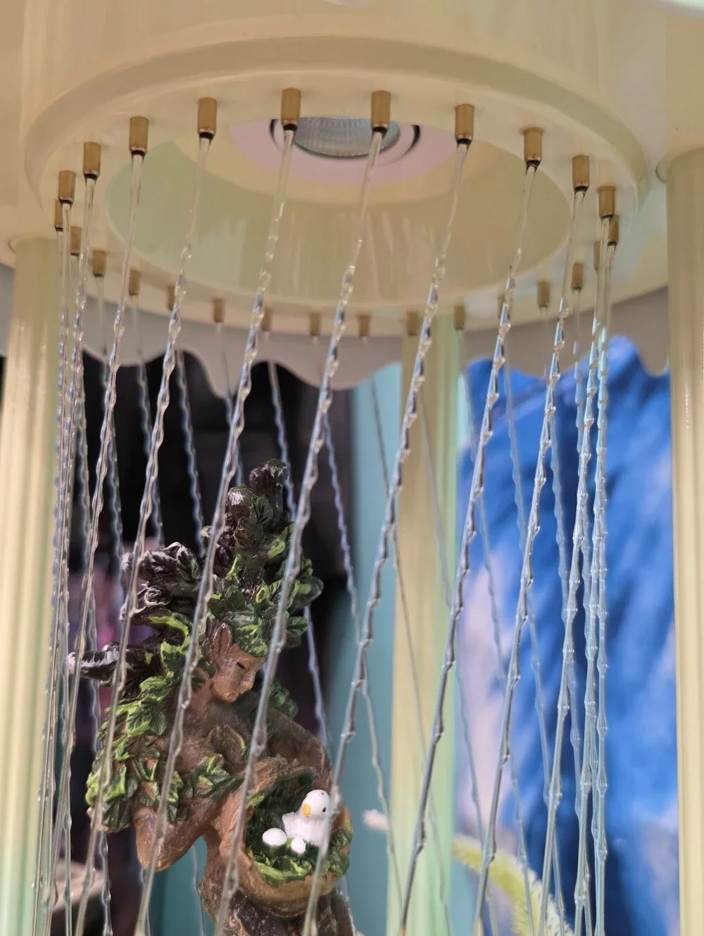Oil Rain Motion Lamp Mother Tree Birdy